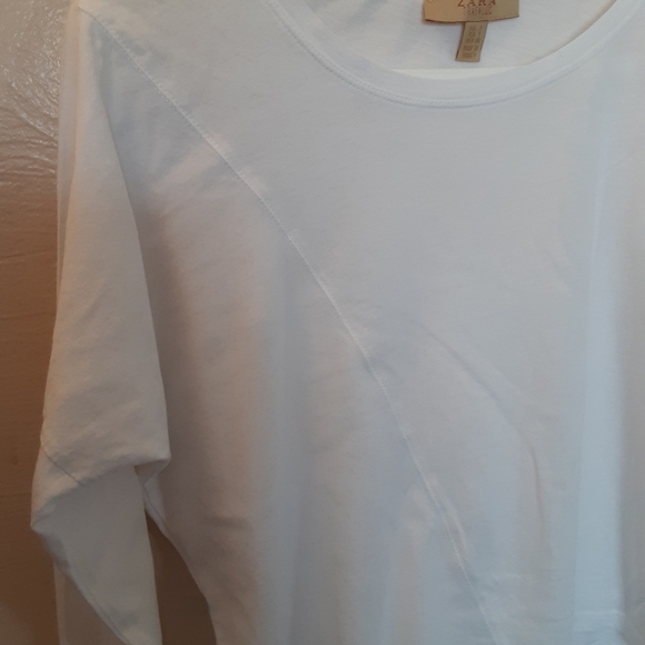 Zara Asymmetrical LS Cropped Top - Picture 2 of 5